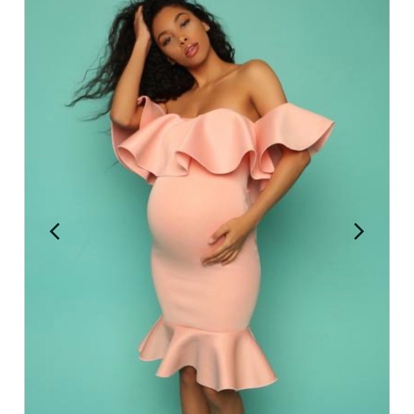 chic bump Dresses & Skirts - Maternity Peplum Dress